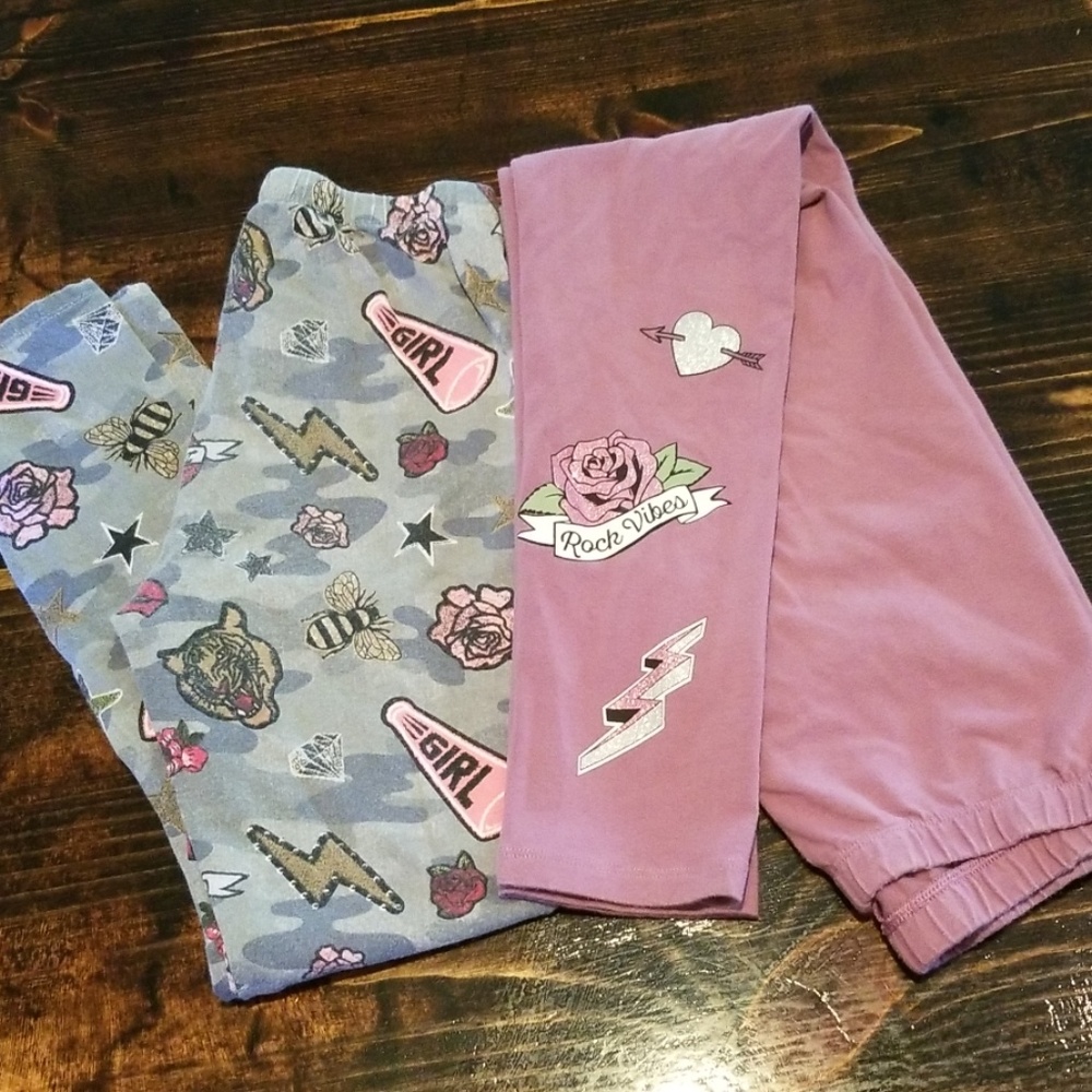 Set of girls leggings